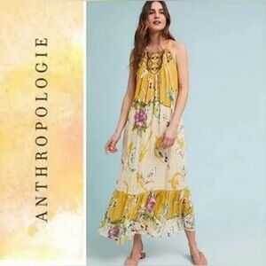 5x maxi dress Plus Size Square Neck Maxi Dress Tiered-Colorful Blue Floral, 4XL